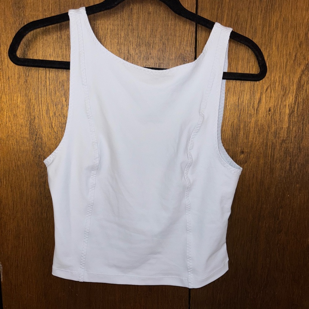 Free People baby blue open back tank